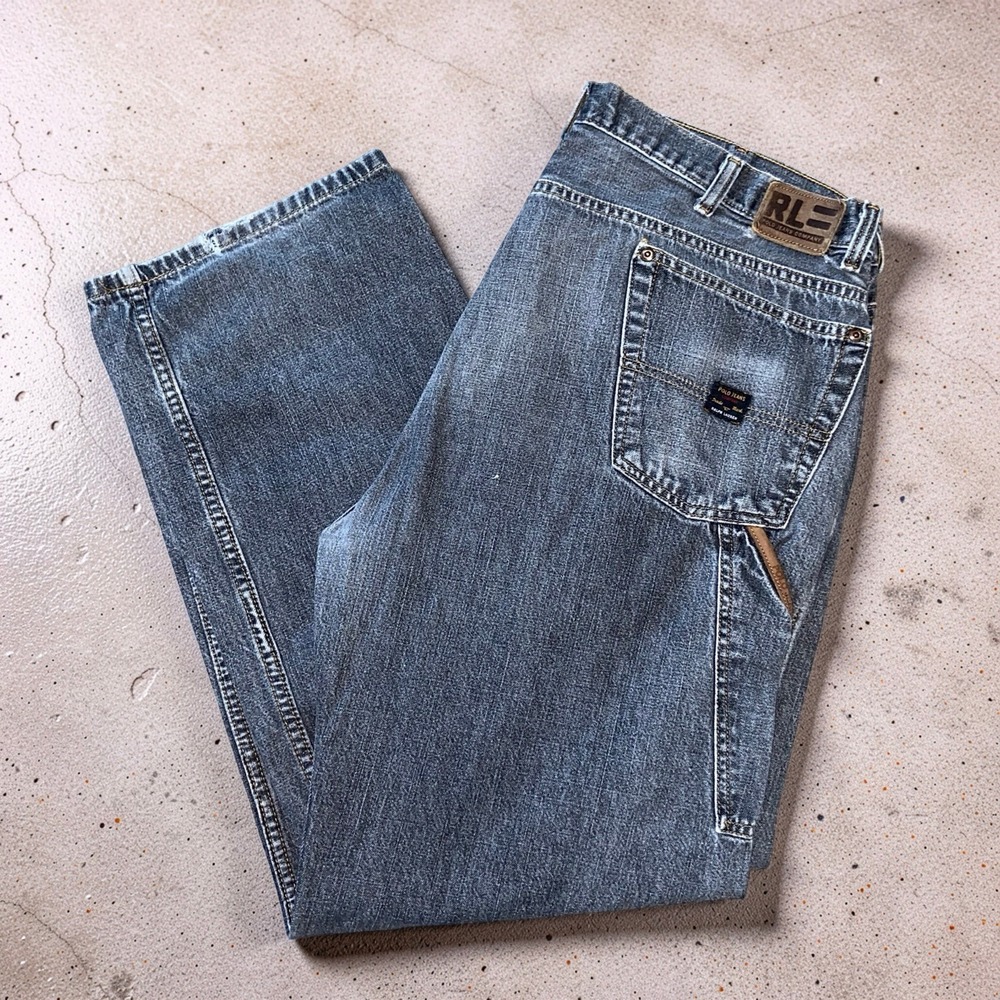 Polo Ralph Lauren RL Carpenter Jeans Men’s 40x32 Black Denim Workwear